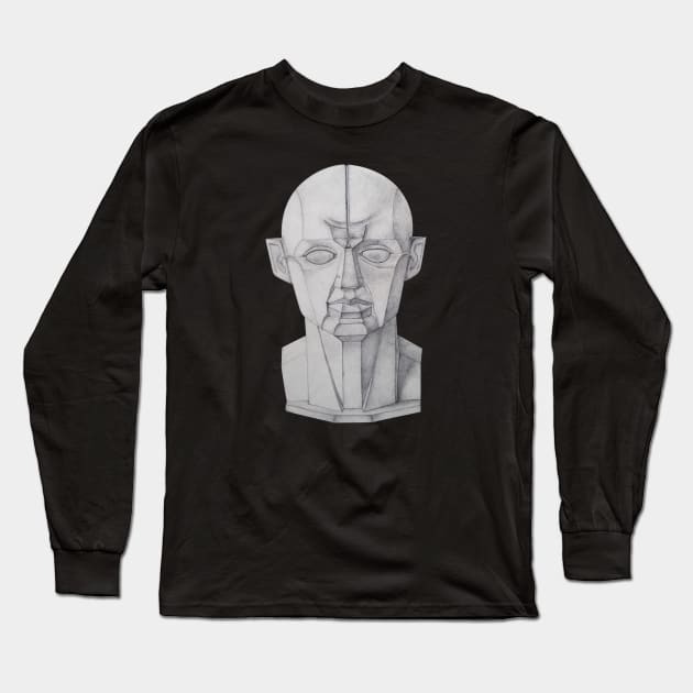 Art of anatomy, Head structure, Sculpture drawing Long Sleeve T-Shirt by Tapood